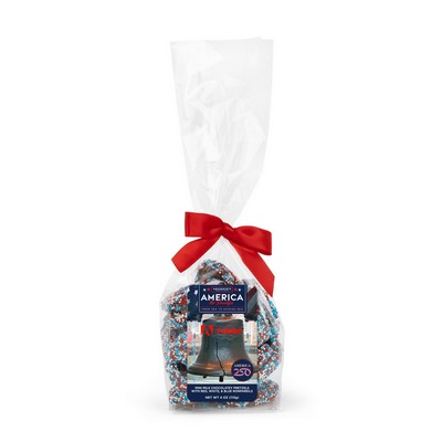 America 250 Mug Drop- Patriotic Milk Choc Nonpareil Mini Pretzels